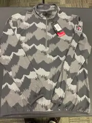NWT MEN'S SUN MOUNTAIN BITTERROOT PULLOVER, SIZE: M, COLOR: GRAY (N02)