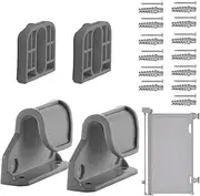 Baby Gate Replacement Parts - Adjustable Baby Gate Mounting Kit | Efficient Babyy Gatee Accessories | Screws Brackets Latches Extensions | Screw Babby Gaate Mounting Kit for Doors and Staircases