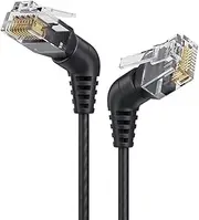 Cat6A Ethernet Cable 360 Degree Rotatable 10Gbps 500MHz Cat6A Networking Cable RJ45 Cord for Modem Routers Gaming