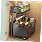 Under Sink Organizers and Storage,2 Tier Pull Out Cabinet Organizer,