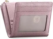 [FALAN MULE] Women's Leather Small Purse Mini Short Women's Purse with Zip Coin Compartment Wallet