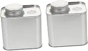 SOESFOUFU 2pcs Airtight Tea Canisters with Sealed Lid Food Storage Containers for Coffee Beans Tea Leaves and Dry Foods Moisture Dust Design for Kitchen Organization