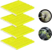 Bicycle spoke reflectors, bicycle reflectors, spoke reflector, bicycle spoke reflectors, 360 bicycle reflector4pcs-Yellow