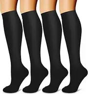 Laite Hebe 4 Pairs-Compression Socks for Women&Men Circulation-Best Support for Nurses,Running,Athletic