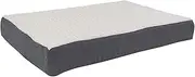 PETMAKER Orthopedic Dog Bed - 2-Layer Memory Foam Crate Mat with Machine Washable Sherpa Cover - Pet Bed
