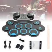 9 Pads Electronic Digital Drum USB Roll up Drum Set Silicone Electric Drum