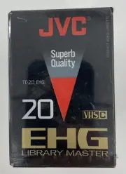 5 Pack JVC TC-20 EHG VHS C Blank Camcorder Video Cassette Tape LIbrary Master