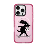 iPhone 16 Pro Impact Case MagSafe Compatible Dog on a Skate