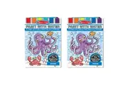 2PK Melissa & Doug Paint w/ Water 29.3cm Kids/Children Art Activity Set Ocean 3+