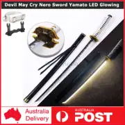 Devil May Cry Nero Sword Yamato LED Glowing Cosplay Prop 100cm Metal Holder&Belt