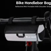 WEST BIKING Bicycle Handlebar Bag Shoulder Bag Waterproof 1L Bag Reflective Hot~