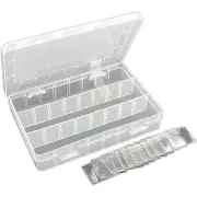 Jewelers Bead Storage Box Craft Organizer Container 7 7/8" x 5 1/4"
