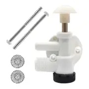 For Sealand RV Water Valve Assembly Trailer Toilet Repair Kit EcoVac Vacuflush Pedal Flush Toilets White