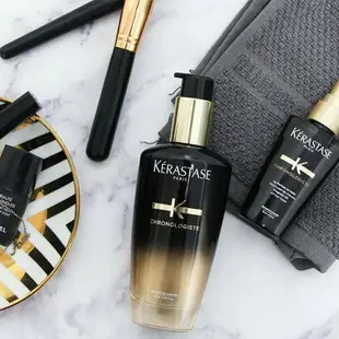 【Kerastase 巴黎卡詩】 黑鑽極萃逆時旅行組(髮浴80ml+髮膜75ml)_國際航空版