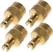 ELAYARD 4 Pcs Metal Valve Stem Caps: Easy-to-Install Air Valve Covers - Airtight Covers for Motorcycles and Industrial Machinery