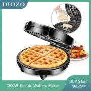 DIOZO 1200W Electric Waffles Maker Iron Sandwich Maker Machine Bubble