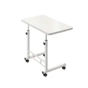 Foret Mobile Computer Bedside Study Desk Laptop Stand Adjustable Portable White