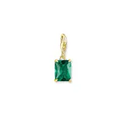 Thomas Sabo Charm Pendant Green Stone Gold