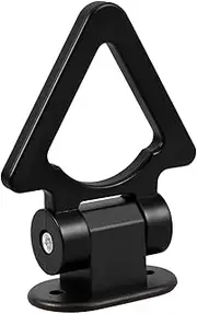 GARVALON Car Bumper Towing Hook Decorative Trailer Hook Ring Sturdy Material Black Car Exterior Decoration