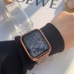 APPLE WATCH S9玫瑰金錶帶 全套 保護殼