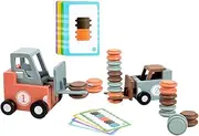 Kisangel 1Set Engineering Forklift for Cartoon Plastic Model Lightweight and Present for Boys Inspires Creativity and Fun Playtime Experience