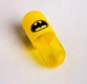 100 x Empty Gelatin Capsules Size 4 Joined - Yellow Bat caps