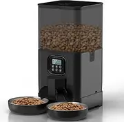 YES4PETS 6L Automatic Digital Pet Dog Cat Feeder Double Food Bowl Dispenser