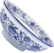 UTHCLO 1Pc Ramen Bowl Retro Design Food Serving Bowl for Noodles Soup and Salad Kitchen Tableware with Opening for Rice and Desserts
