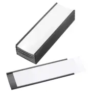 10 Pcs Magnetic Label Holder 6" x 2" with Paper Inserts C Channel