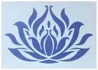 A4 Flexible Stencil *LOTUS FLOWER* Large Yoga Card Making Crafts 21cm x 29.5cm