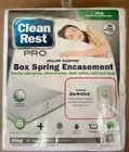 NEW Clean Rest Pro QUEEN 2-Pc Box Spring Encasement Bed Bug Allergen Dust Mite