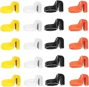 Angoily DIY Yarn Cutters 20pcs Finger Ring Thread Cutting Tools for Sewing Craft Projects