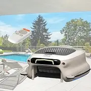Cordless Robotic Pool Cleaner,Robotic Pool Skimmer with Controller Support,7800mAh Ultra-Long Runtime,24/7 Cleaning, Smart Obstacle Avoidance & Automatic Parking, Swimming Pool Types