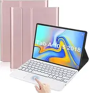Backlit Touchpad Keyboard Case for Galaxy Tab S4 10.5" 2018 SM-T830/T835, Magnetically Detachable Wireless Bluetooth Keyboard for Galaxy Tab S4 10.5 inch 2018 (SM-T830/T835/T837), Black