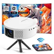 4K HD Smart Projector Android LED 5G WiFi Bluetooth HDMI USB Office Home Theater