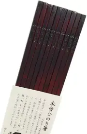 hinoki chopsticks, set of 5, lacquered wood japan