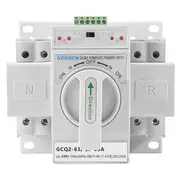 Dual Power Automatic Transfer Switch 2P63A Switch Gear Switch Cb Class Ats Home Single Phase 220V white