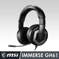 在飛比找PChome24h購物優惠-MSI IMMERSE GH61 電競耳機