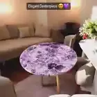Purple Quartz Stone Coffee Table, Center Table, Hallway Furniture For Home Decor