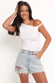 [PUP122] Rollas Dusters Short - Layla Bleach 24 light blue wash