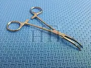 Dog CAT PET Hair Puller Remover Stainless Steel Hemostat Locking Forceps 5.5 Curved Full Serrated (HTI Brand)