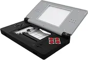 eXtremeRate Classic NES Style Replacement Full Housing Shell for Nintendo DS Lite, Custom Handheld Console Case Cover with Buttons, Screen Lens for Nintendo DS Lite NDSL - Console Without