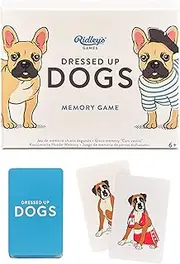 Ridley’s Dressed Up Dogs Memory Game – Includes 50 Matching Cards and Instructions – Memory Card Game Featuring Well-Dressed Dogs – Fun for All Ages, Makes a Great Gift Idea