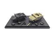 US for Hummer M1114 Pack of 2 in one box NATO Tri Color+Sand Numbered 1:72 Model