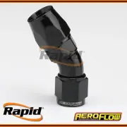 Aeroflow AF577-06DBLK - One-Piece Full Flow Black 30º Hose End -6AN 570 Series