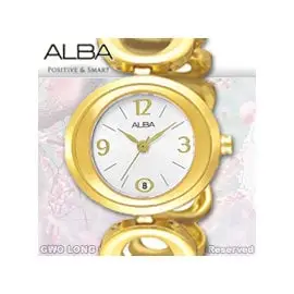 ALBA 亞柏精工錶 AXT440X1 指針錶 白面 愛戀天使佳人 圓鍊手錶 情人最愛 日期 防水