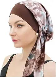 [Generic] Chemo Turban for Cancer Women Cancer Headwear Headwrap Scarfs Cap
