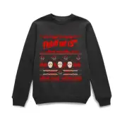Friday the 13th Jason Lives Christmas Jumper - Black