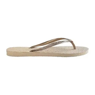 【havaianas 哈瓦仕】拖鞋 女鞋 夾腳拖 人字拖 巴西 Slim 亮沙灰 4000030-2719W