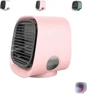 Vital Breeze Ac, New Upgrade Vital Breeze Portable Ac, 3 Speeds Adjustable VitalBreeze Air Conditioner Misting Fan, Air Misting Fan Portable Cooling Fans for Home, Office, Bedroom (Pink)